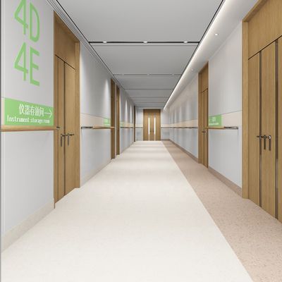kaufen Marmorfarbene Krankenhaus-Vinyl-PVC-Bodenbelag Antibakteriell 2,0 mm 3,0 mm Dicke online manufacture