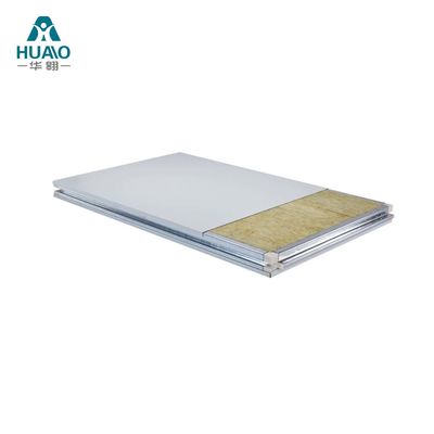kaufen Handgefertigt Reinraum Rock Wool Sandwich Panel feuerfest 50mm 75mm 100mm Dicke online manufacture