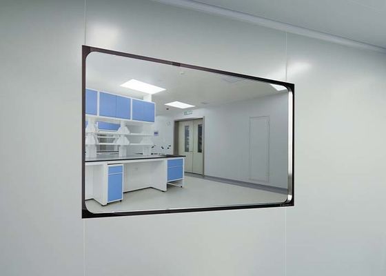 Flush-mounted View Panel 5mm Doppelschicht gehärtetes Glas Reinraumfenster