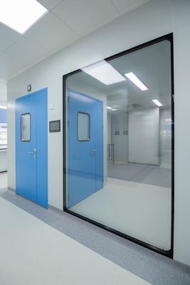 HE201 0,8mm Galvanisiertes Stahl Sandwich Reinraum Tür für Lebensmittel Industrie
